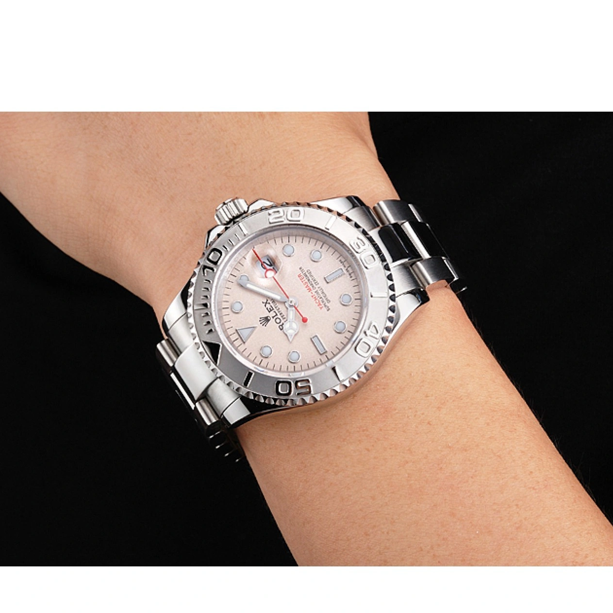 MiroTime 1027 Swiss Rolex Yacht-Master Champagne Dial Stainless Steel Case And Bracelet